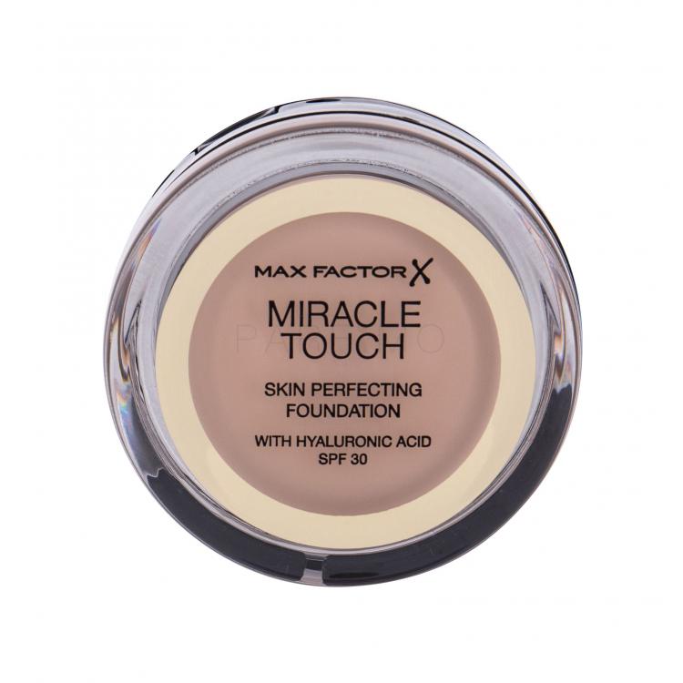 Max Factor Miracle Touch Skin Perfecting SPF30 Fond de ten pentru femei 11,5 g Nuanţă 045 Warm Almond