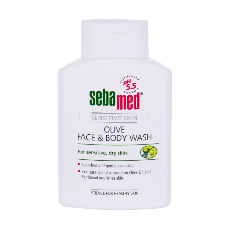 SebaMed Sensitive Skin Face &amp; Body Wash Olive Săpun lichid pentru femei 200 ml