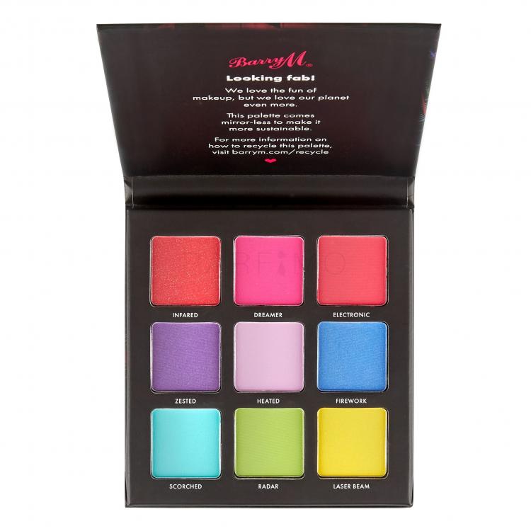 Barry M Eyeshadow Palette Neon Brights Fard de pleoape pentru femei 12,6 g