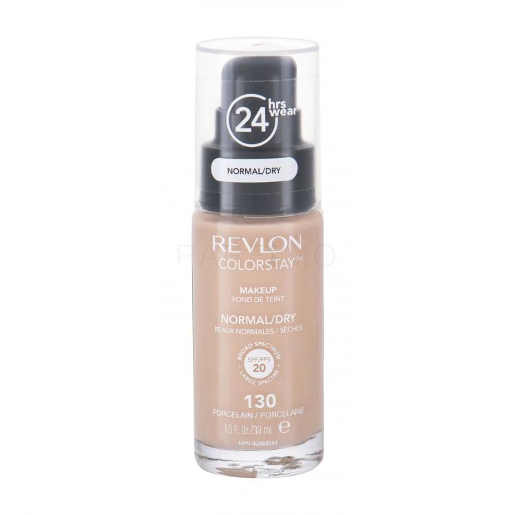 Revlon Colorstay Normal Dry Skin SPF20 Fond de ten pentru femei 30 ml Nuanţă 130 Porcelain