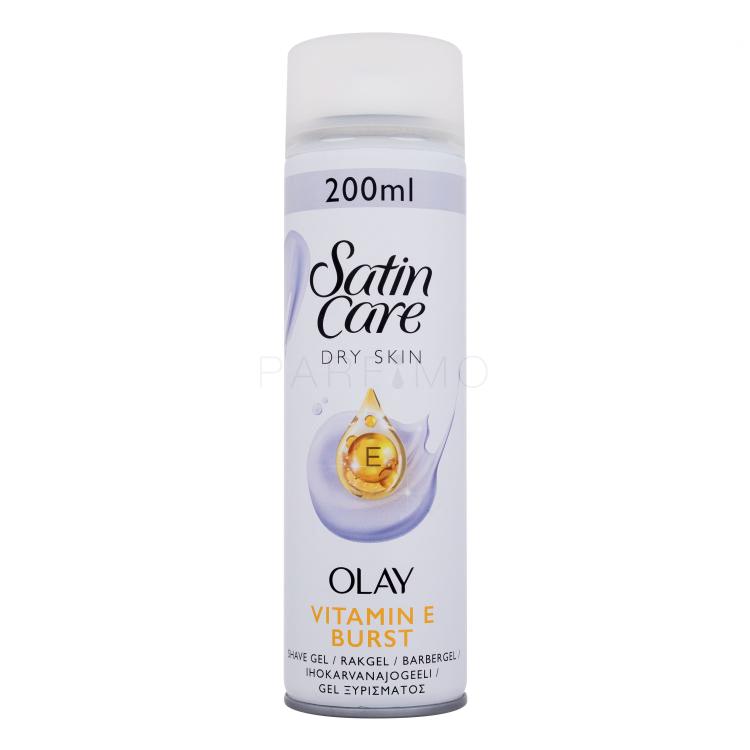 Gillette Satin Care Olay Vitamin E Burst Shave Gel Gel de ras pentru femei 200 ml