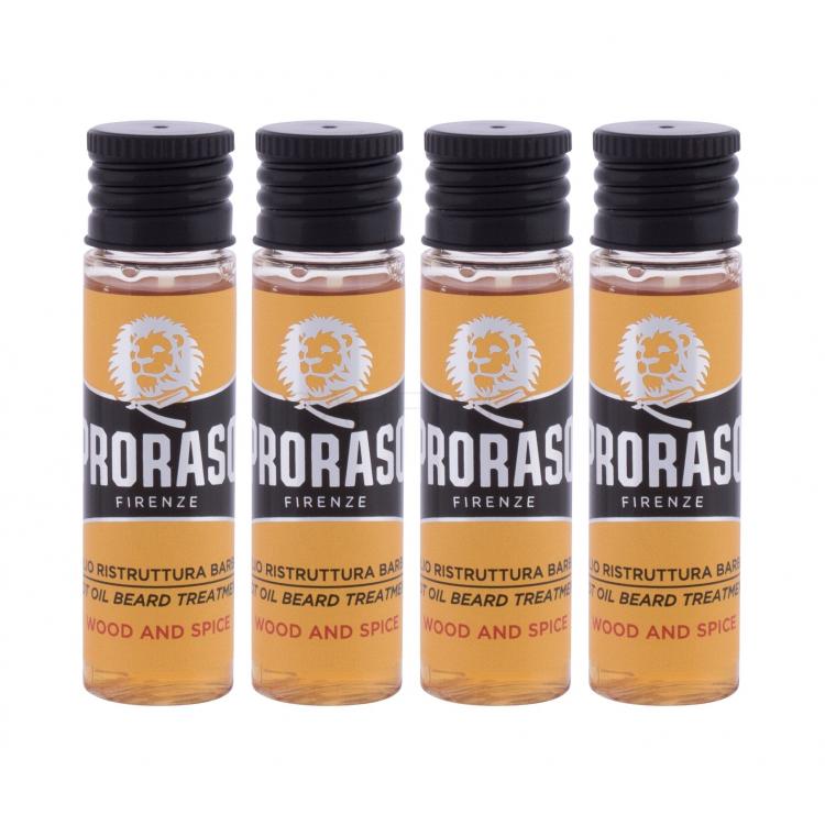 PRORASO Wood &amp; Spice Hot Oil Beard Treatment Ulei de barbă pentru bărbați 68 ml