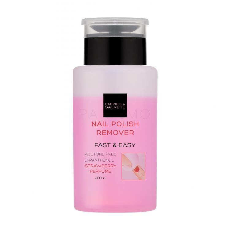 Gabriella Salvete Nail Polish Remover Fast &amp; Easy Dizolvant pentru unghii pentru femei 200 ml