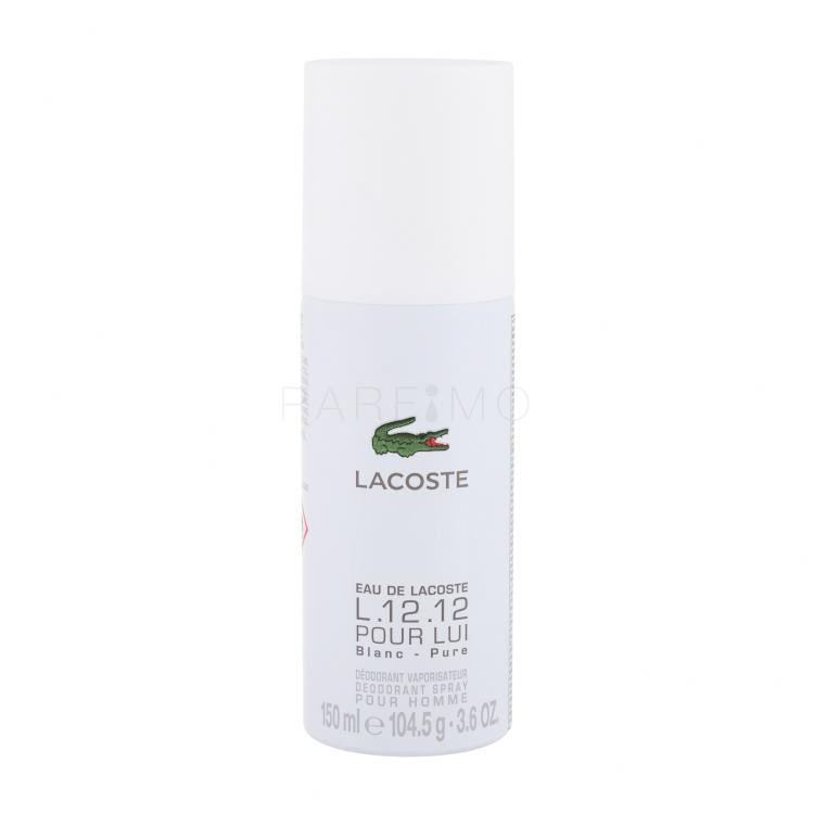 Lacoste L.12.12 Blanc Deodorant pentru bărbați 150 ml
