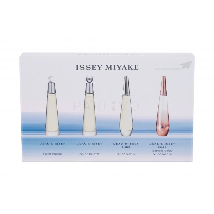 Issey Miyake L´Eau D´Issey Set cadou apă de toaletă L´Eau D´Issey 3,5 ml + apă de parfum L´Eau D´Issey Pure Nectar de Parfum 3,5 ml + apă de parfum L´Eau D´Issey Pure 3,5 ml + apă de parfum L´Eau D´Issey 3,5 ml