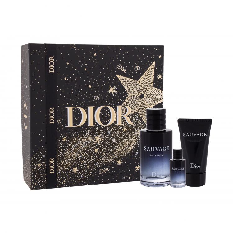 Christian Dior Sauvage Set cadou edp 100 ml + edp 10 ml + balsam aftershave 50 ml