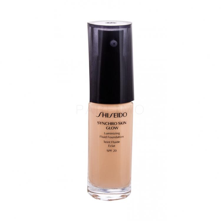 Shiseido Synchro Skin Glow SPF20 Fond de ten pentru femei 30 ml Nuanţă Golden 3