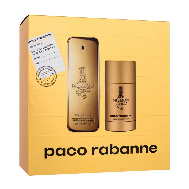 Paco Rabanne 1 Million Set cadou apă de toaletă 100 ml + deostick 75 ml