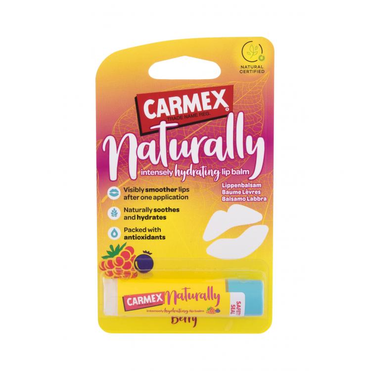 Carmex Naturally Berry Balsam de buze pentru femei 4,25 g