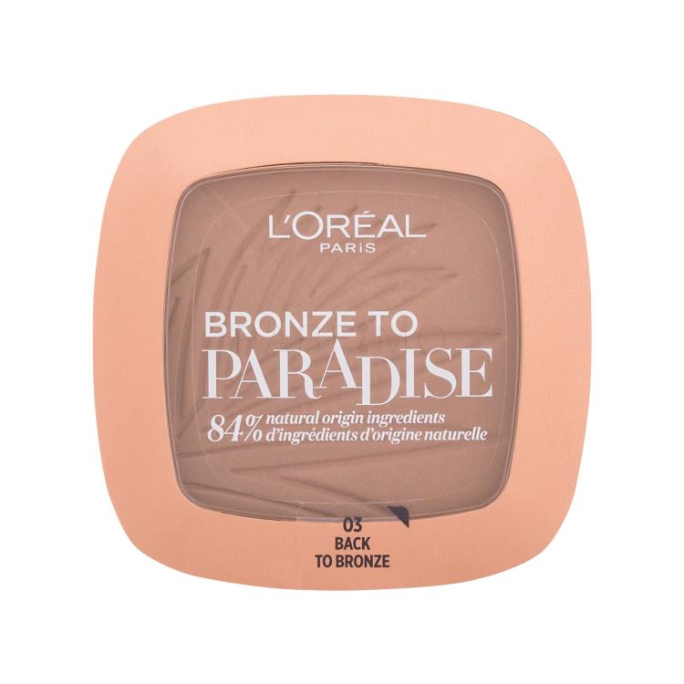 L&#039;Oréal Paris Bronze To Paradise Bronzante pentru femei 9 g Nuanţă 03 Back To Bronze