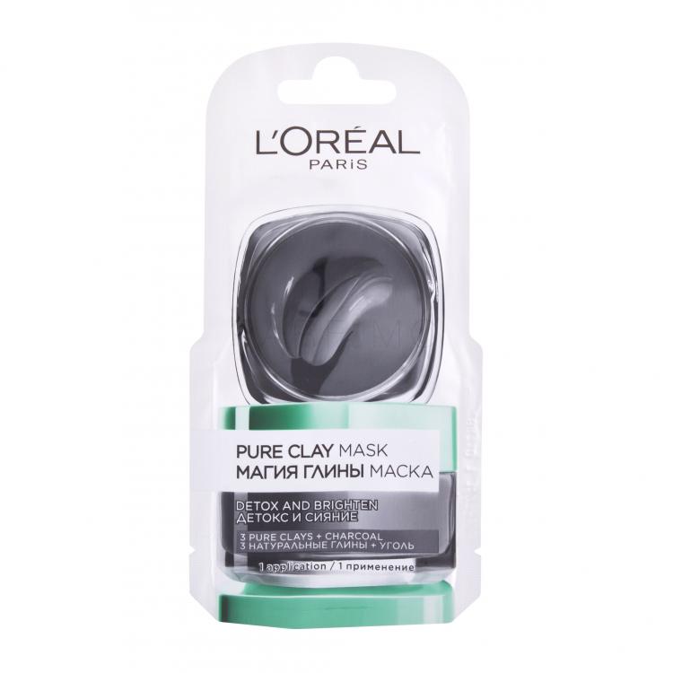 L&#039;Oréal Paris Pure Clay Detox Mask Mască de față pentru femei 6 ml
