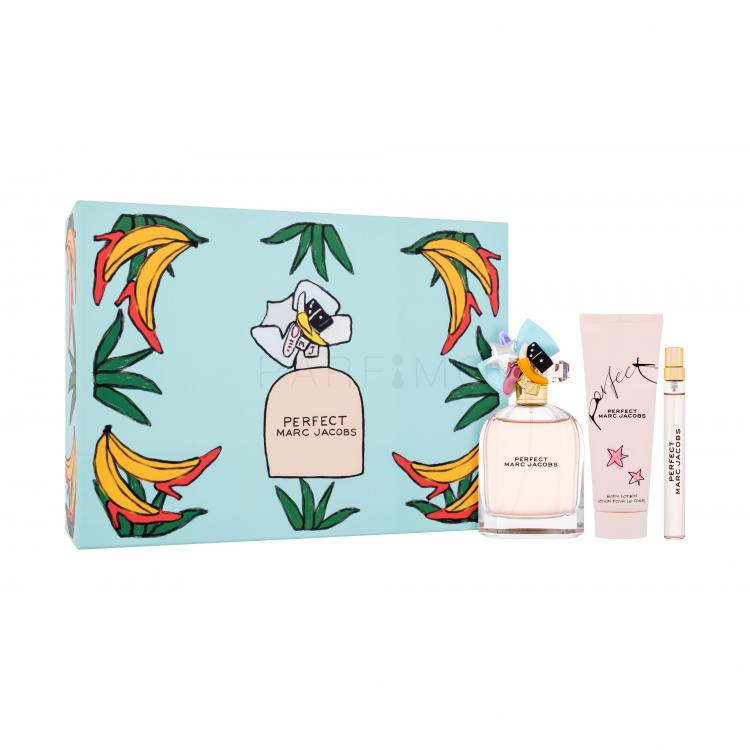 Marc Jacobs Perfect SET1 Set cadou apă de parfum 100 ml + apă de parfum 10 ml + loțiune corporală 75 ml