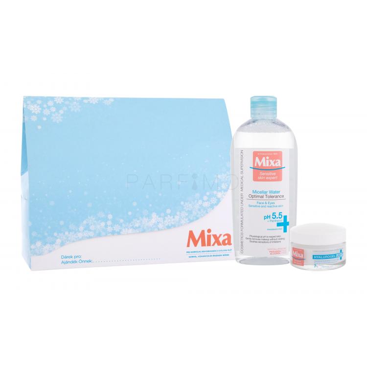 Mixa Hyalurogel Set cadou crema de zi Sensitive Skin Expert Hyalurogel 50 ml + loțiune micelară Sensitive Skin Expert 400 ml