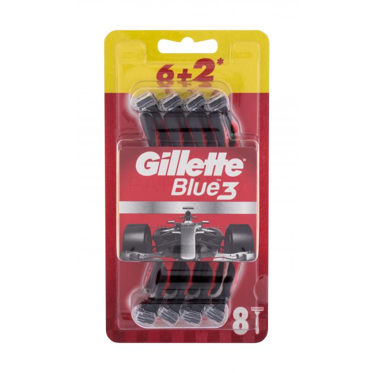 Gillette Blue3 Red Aparate de ras pentru bărbați 8 buc