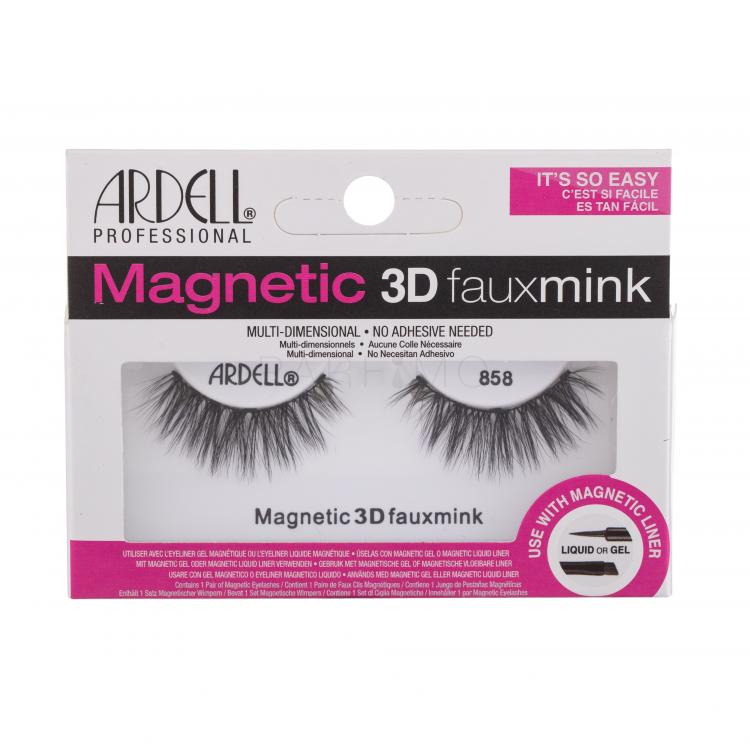Ardell Magnetic 3D Faux Mink 858 Gene false pentru femei 1 buc Nuanţă Black