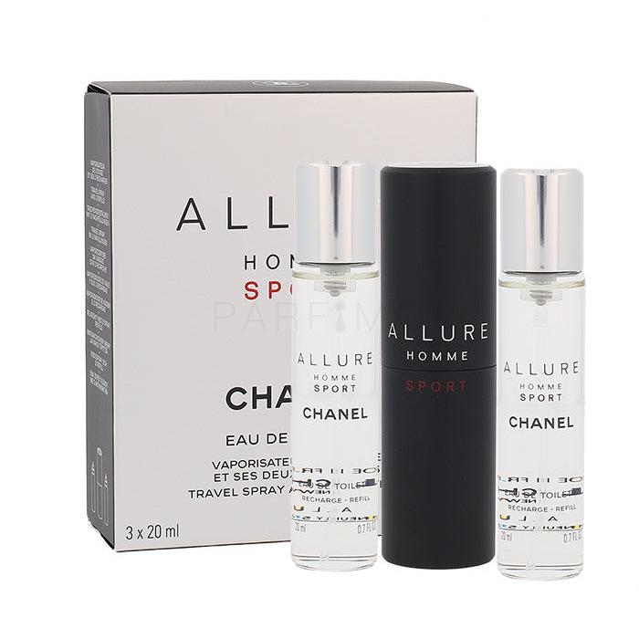 Chanel Allure Homme Sport Apă de toaletă pentru bărbați Rasucire flacon 3x20 ml