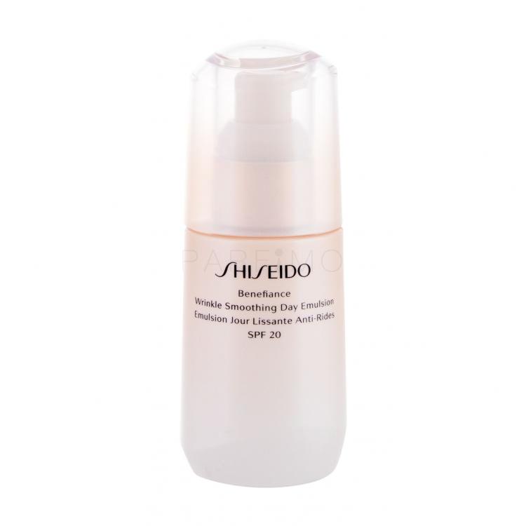 Shiseido Benefiance Wrinkle Smoothing Day Emulsion SPF20 Cremă de zi pentru femei 75 ml