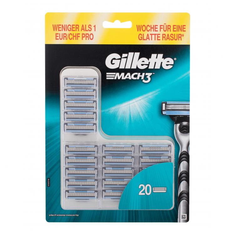 Gillette Mach3 Rezerve lame pentru bărbați 20 buc