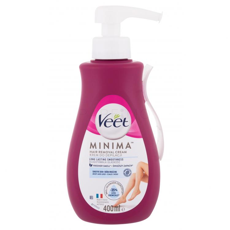Veet Minima Hair Removal Cream Sensitive Skin Depilare pentru femei 400 ml