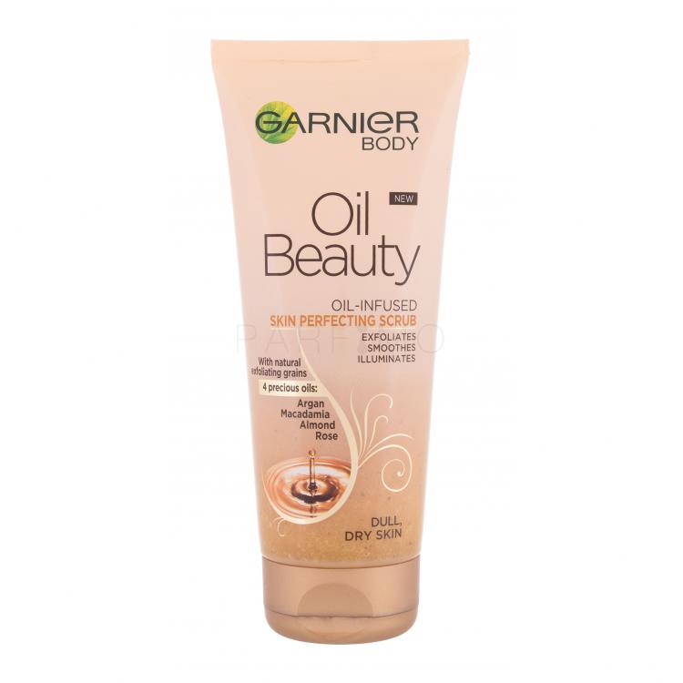 Garnier Body Oil Beauty Nourishing Scrub Exfoliant de corp pentru femei 200 ml
