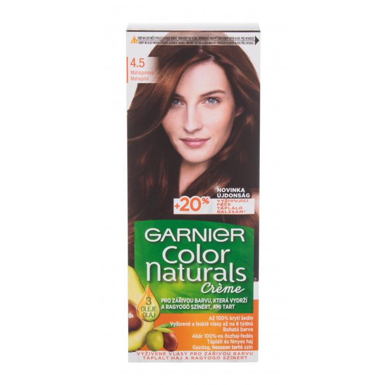 Garnier Color Naturals Créme Vopsea de păr pentru femei 40 ml Nuanţă 4,5 Mahogany