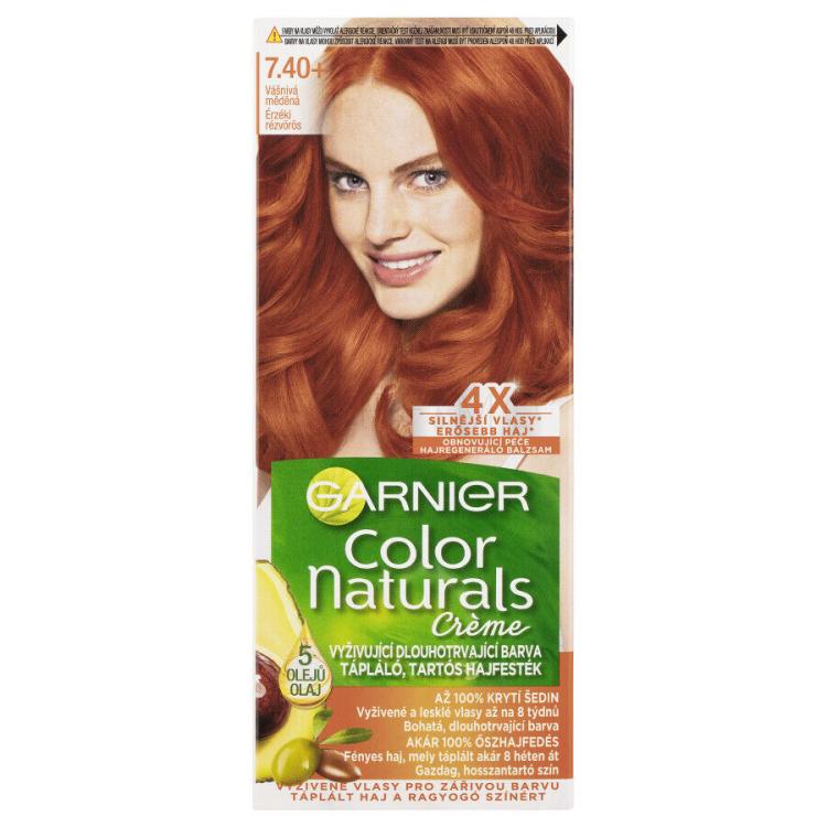 Garnier Color Naturals Créme Vopsea de păr pentru femei 40 ml Nuanţă 7,40+ Copper Passion