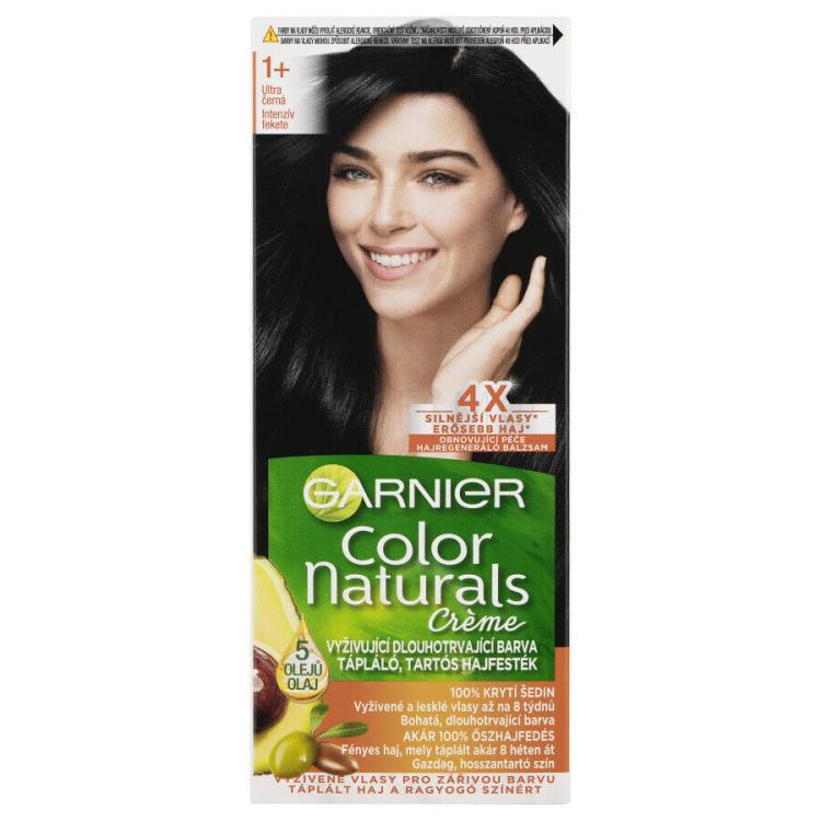 Garnier Color Naturals Créme Vopsea de păr pentru femei 40 ml Nuanţă 1+ Ultra Black