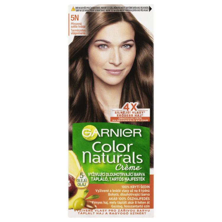 Garnier Color Naturals Créme Vopsea de păr pentru femei 40 ml Nuanţă 5N Nude Light Brown