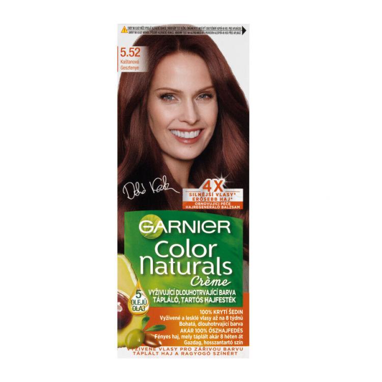 Garnier Color Naturals Créme Vopsea de păr pentru femei 40 ml Nuanţă 5,52 Chestnut