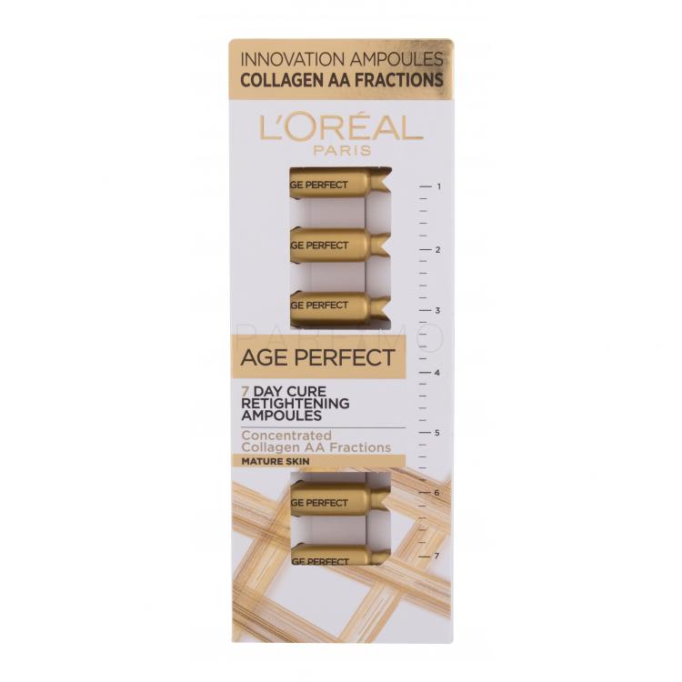 L&#039;Oréal Paris Age Perfect 7 Day Cure Retightening Ampoules Ser facial pentru femei 7x1 ml