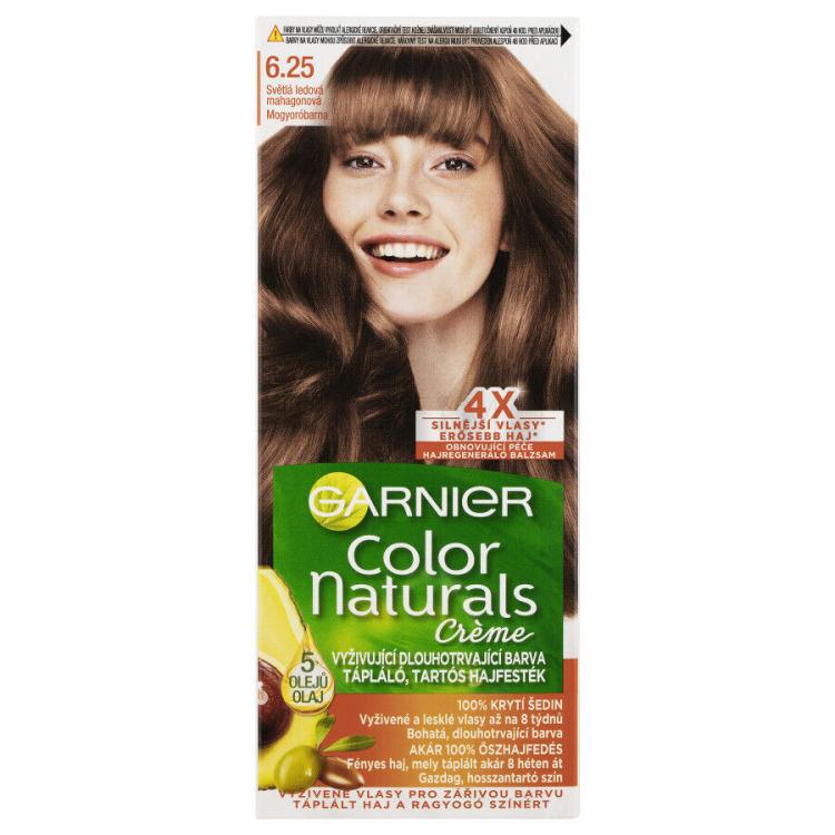 Garnier Color Naturals Créme Vopsea de păr pentru femei 40 ml Nuanţă 6,25 Light Icy Mahogany