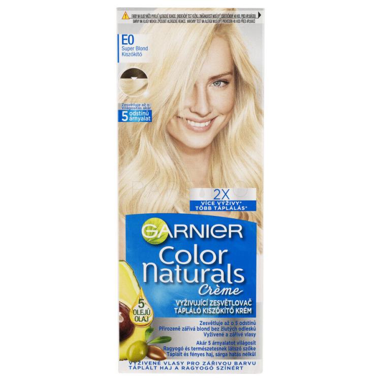 Garnier Color Naturals Créme Vopsea de păr pentru femei 40 ml Nuanţă E0 Super Blonde