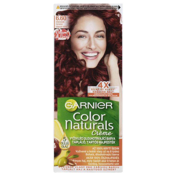 Garnier Color Naturals Créme Vopsea de păr pentru femei 40 ml Nuanţă 660 Fiery Pure Red