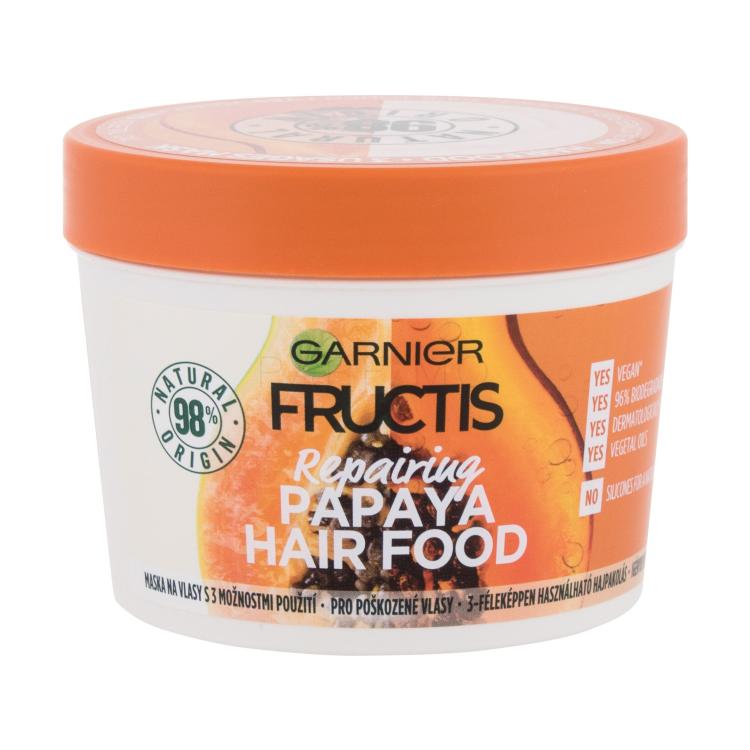 Garnier Fructis Hair Food Papaya Repairing Mask Mască de păr pentru femei 390 ml