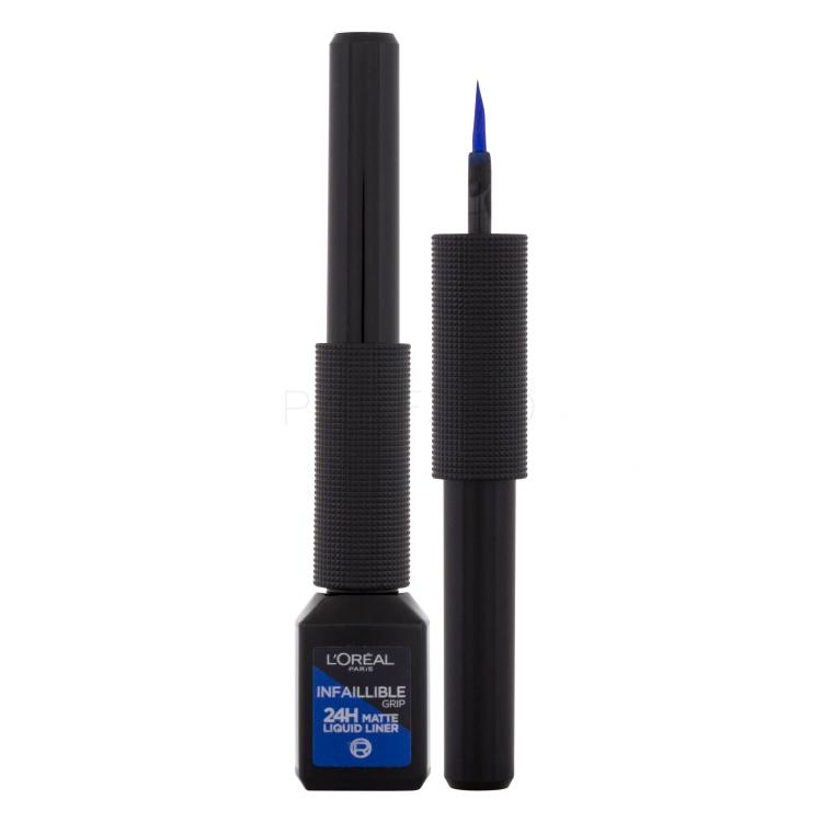 L&#039;Oréal Paris Infaillible Grip 24H Matte Liquid Liner Tuș de ochi pentru femei 3 ml Nuanţă 02 Blue