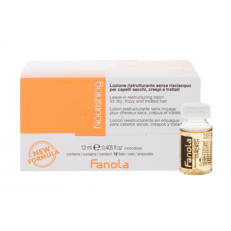 Fanola Nourishing Leave-In Lotion Tratament de păr pentru femei 12 ml