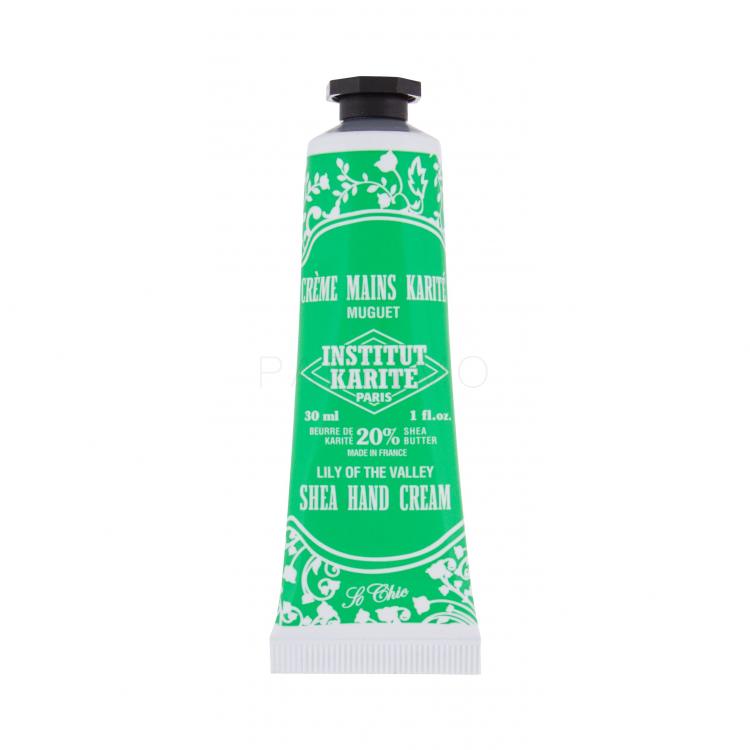 Institut Karité Shea Hand Cream Lily Of The Valley Cremă de mâini pentru femei 30 ml
