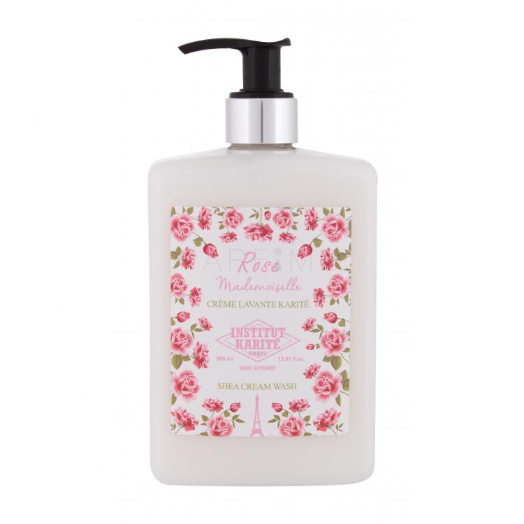 Institut Karité Shea Cream Wash Rose Mademoiselle Cremă de duș pentru femei 500 ml
