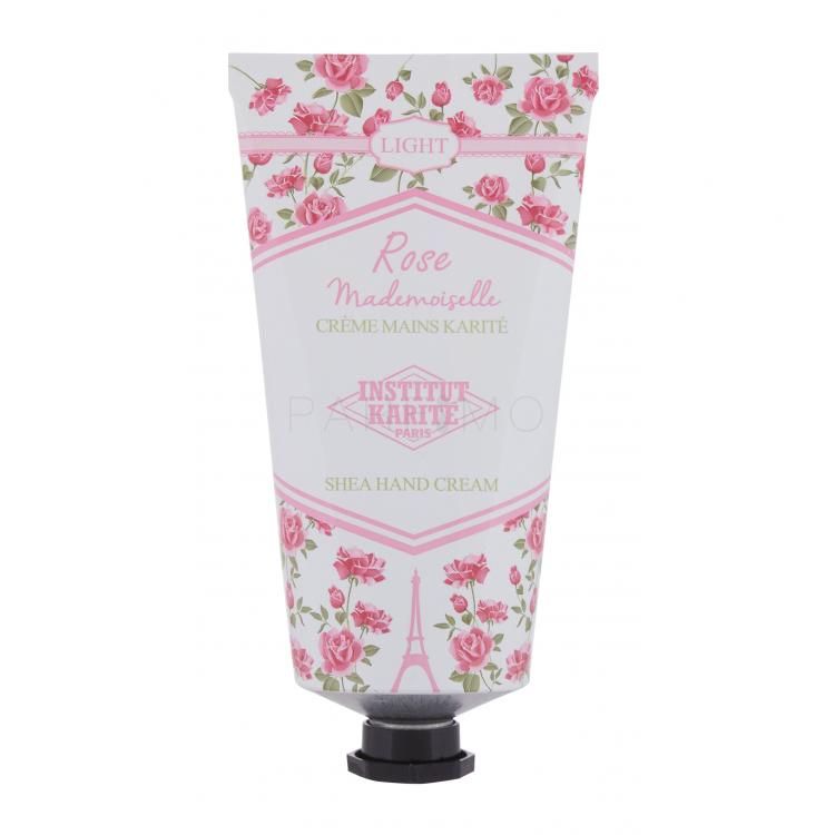 Institut Karité Light Hand Cream Rose Mademoiselle Cremă de mâini pentru femei 75 ml