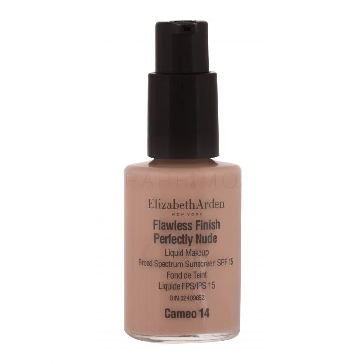 Elizabeth Arden Flawless Finish Perfectly Nude SPF15 Fond de ten pentru femei 30 ml Nuanţă 14 Cameo tester