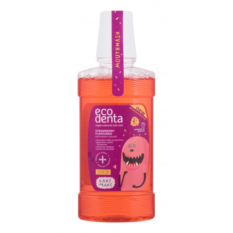 Ecodenta Super+Natural Oral Care Strawberry Apă de gură pentru copii 250 ml