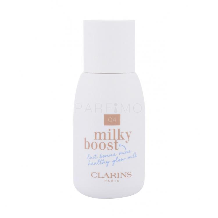 Clarins Milky Boost Fond de ten pentru femei 50 ml Nuanţă 04 Milky Auburn