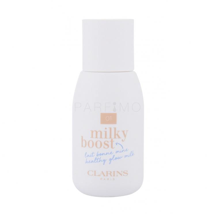 Clarins Milky Boost Fond de ten pentru femei 50 ml Nuanţă 01 Milky Cream