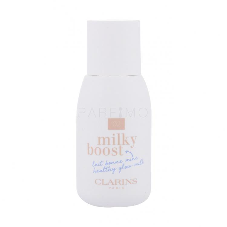 Clarins Milky Boost Fond de ten pentru femei 50 ml Nuanţă 02 Milky Nude