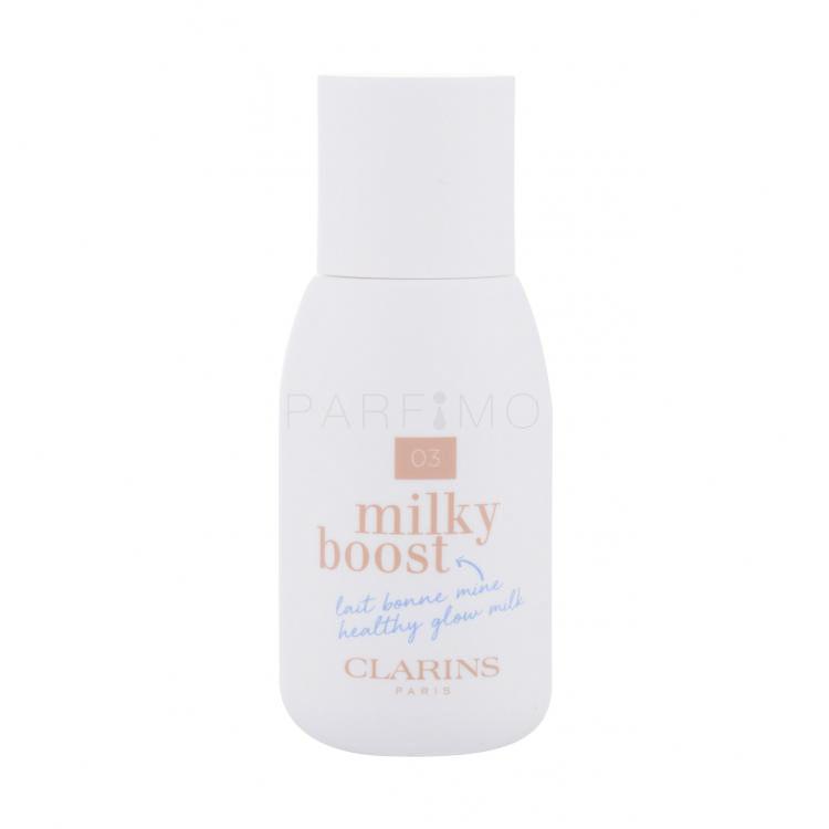 Clarins Milky Boost Fond de ten pentru femei 50 ml Nuanţă 03 Milky Cashew