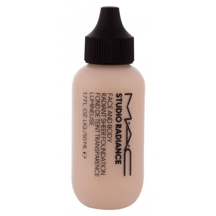 MAC Studio Radiance Face And Body Radiant Sheer Foundation Fond de ten pentru femei 50 ml Nuanţă C1