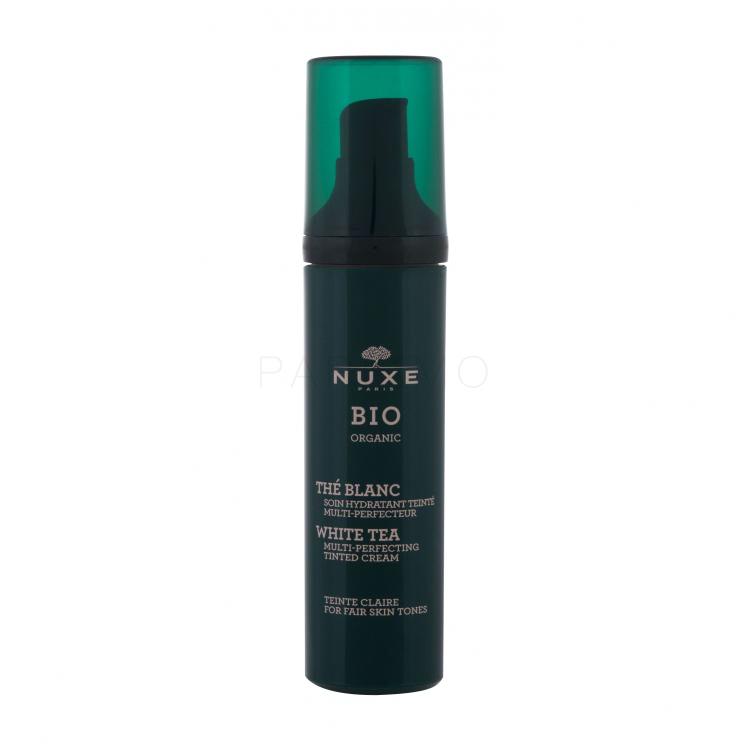 NUXE Bio Organic White Tea Tinted Cream Fair Skin Tones Cremă de zi pentru femei 50 ml Nuanţă Claire