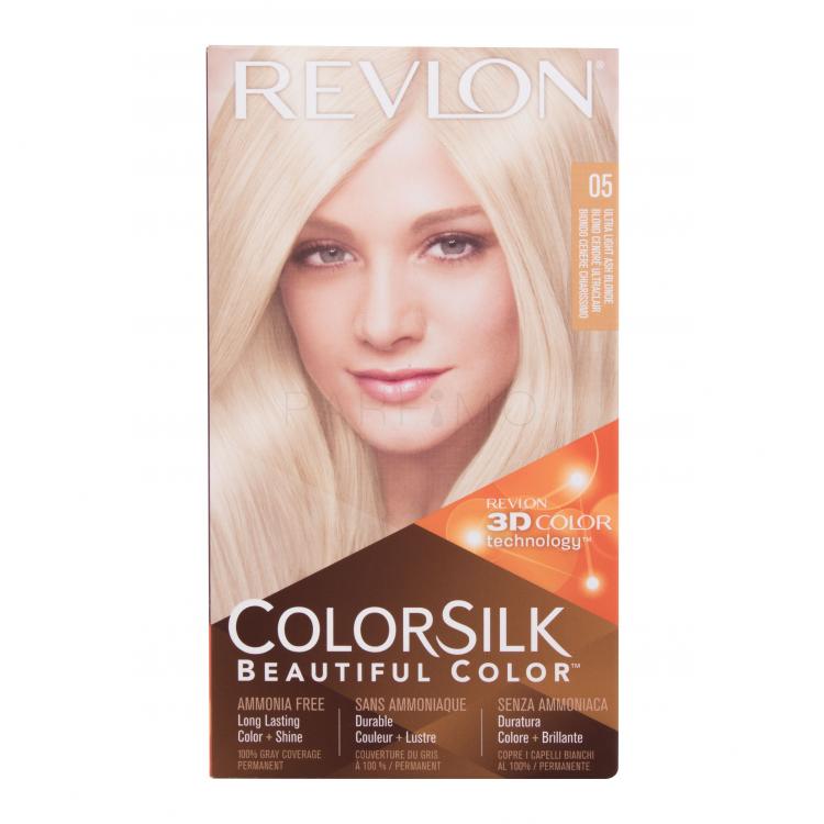 Revlon Colorsilk Beautiful Color Vopsea de păr pentru femei Nuanţă 05 Ultra Light Ash Blonde Set