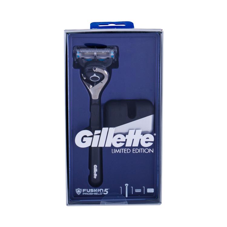 Gillette ProShield Chill Set cadou aparat de ras cu un cap 1 buc + suport pentru aparat de ras 1 buc Cutie cu defect