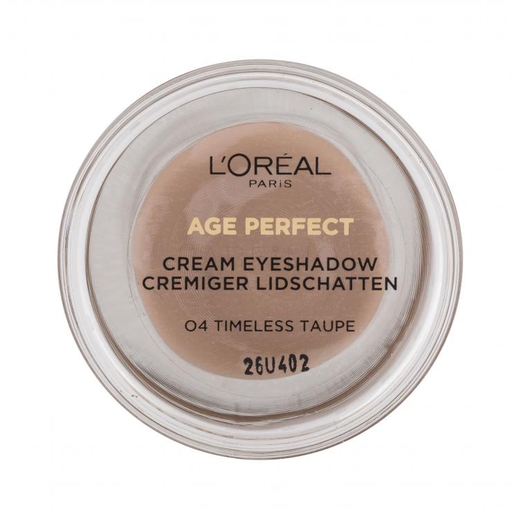 L&#039;Oréal Paris Age Perfect Cream Eyeshadow Fard de pleoape pentru femei 4 ml Nuanţă 04 Timeless Taupe